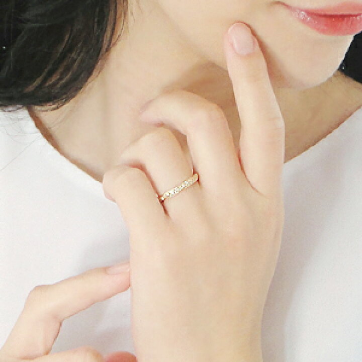 楽天市場】K18YG【0.12ct】ダイヤモンド エタニティ リング【送料無料 