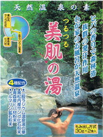 【ポスト投函送料無料】【6個でお買い得】天然温泉の素　つるつる美肌の湯(30g*2袋入)×6個[日本カルシウム工業]