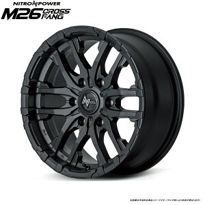 MID iCgp[ M26NXt@O 150n hN[U[vh '2009/9-p [4{Zbg] 17C` :8.0J 6H PCD 139.7 INSET +20 }JT[rX NITRO POWER M26 CROSS FANG J[FuXgubN