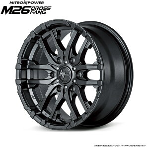 MID iCgp[ M26NXt@O 150n hN[U[vh '2009/9-p [4{Zbg] 17C` :8.0J 6H PCD 139.7 INSET +20 }JT[rX NITRO POWER M26 CROSS FANG J[FoubN/h