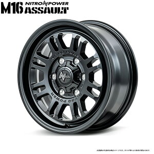 MID iCgp[ M16ATg 200n nCG[Xp [4{Zbg] 17C` :6.5J 6H PCD 139.7 INSET +38 }JT[rX NITRO POWER M16 ASSAULT J[FZ~OXubN
