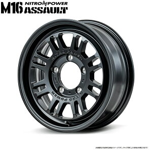 MID iCgp[ M16ATg Wj[ JB23 JB64p [4{Zbg] 16C` :5.5J 5H PCD 139.7 INSET +20 }JT[rX NITRO POWER M16 ASSAULT J[FZ~OXubN