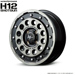 MID iCgp[ H12VbgK [4{Zbg] 14C` :4.5J 4H PCD 100 INSET +45 K-carp }JT[rX NITRO POWER H12 SHOTGUN J[FubNNA/}VjO