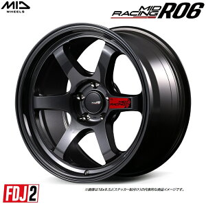 MID RACING R06 18C` :9.5J 5H PCD 114.3 INSET ±0 `[i[TCY ) }JT[rX MID [VO R06 J[FNX^ubN [4{Zbg]