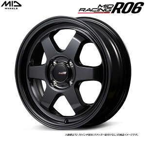 MID RACING R06 15C` :5.0J 4H PCD 100 INSET +45 JW5 JG3 LA400K K-car ɑz`[i[TCY ) }JT[rX MID [VO R06 J[FNX^ubN [4{Zbg]