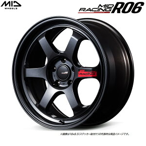 MID RACING R06 18C` :8.5J 5H PCD 114.3 INSET +38 WRX STI VAB ɑz`[i[TCY ) }JT[rX MID [VO R06 J[FNX^ubN [4{Zbg]