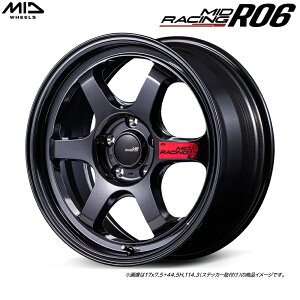 MID RACING R06 17C` :7.5J 5H PCD 114.3 INSET +44 XCtgX|[c ZC33S ɑz`[i[TCY ) }JT[rX MID [VO R06 J[FNX^ubN [4{Zbg]