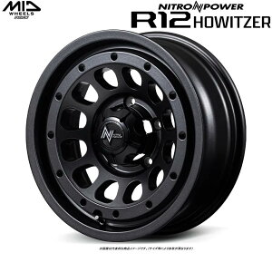 MID �i�C�g���p���[ R12 �n�E�U�[ �W���j�[ �V�G�� JB74 , �W���j�[ �m�}�h JC74 16�C���` ������:6.0J 5H PCD 139.7 INSET 0 [4�{�Z�b�g] �}���J�T�[�r�X R12 HOWITZER �J���[�F�o�����u���b�N