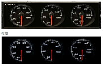 楽天市場】3連メーター 1din（メーター｜パーツ）：車用品<車用品 