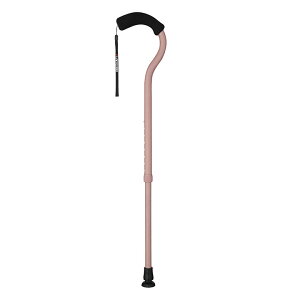 ● 介護用品 フジホーム フラミンゴN 伸縮 杖 ステッキ コーラルピンク WB3882 Walking Stick Fuji Home WB3882 軽量 おしゃれ パステル ギフト