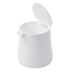 ● パール金属 モチーフ 卓上ミニダストボックス ホワイト 白 ゴミ箱 フタ付き ワンプッシュ キッチン リビング 寝室 ミニサイズ ゴミ入れ コンパクト 小さい ゴミ袋が見えない シンプル