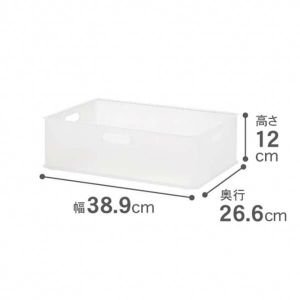収納 ボックス フタなし サンカ ナチュラ インボックス M クリア NIB-MCL squ+ スキュープラス カラーボックス 小物収納 片付け |  暮らしの杜　横濱