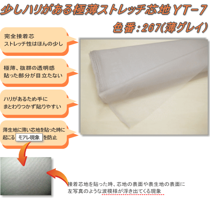 大人気 楽天市場】【YT-7-267：薄グレー】接着芯地 【軽く透明 112cm幅 財布・ケース・小物入れ