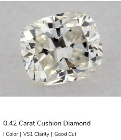 大粒 クッションカット ダイヤモンド ルース 0.4ct エンゲージリング 婚約指輪 プロポーズ アッシャー エメラルド ラディアント プリンセス スクエア バケット ファンシーシェイプ