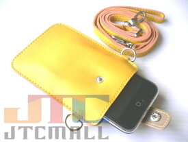 【送料無料】 スマホ iPhone ガジェットケース ショルダー ブラック イエロー 黄色 フォン 収納にぴったりなガジェットケースです。