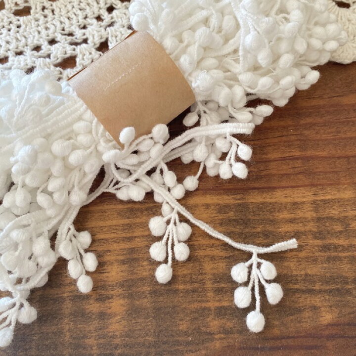 楽天市場】綿 ケミカル レース 5ヤードパック 木の実 細幅 ケミカル  