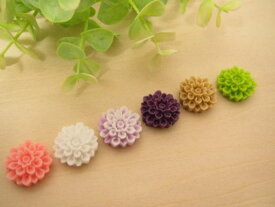 カボション お花のデコパーツ パーツ 貼り付けパーツ（マーガレット）1個売り 手芸