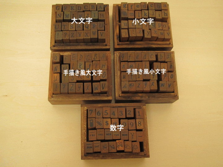 楽天市場】アルファベット スタンプセット 1種 宅配便配送のみ : 手芸