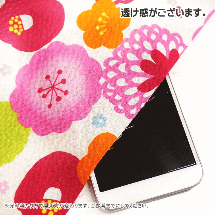 カラフルな花模様の生地 カラフルな花模様の生地 Have a nice day!!（カラフル）花柄- 布・生地