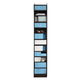 本棚 a4ファイル 天井まで 突っ張り 約 幅40 (本棚革命) 棚板が1cmピッチ単位でムダなく可動 つっぱりa4 収納 送料無料