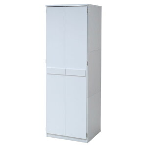 クローゼット ハンガーラック 2段 ブレザータンス 幅60 収納 ワードローブ 木製 壁面収納 洋服タンス 棚 タンス スリム 頑丈 おしゃれ 白 大容量 送料無料