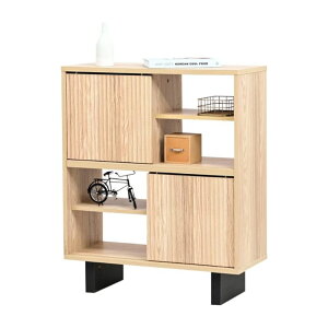 和モダン キャビネット 扉付きキャビネット 幅67 奥行30 薄型 収納 扉付きシェルフ 送料無料