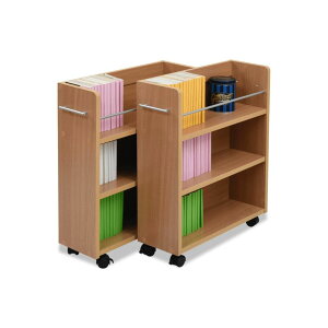 【スーパーDEAL10%ポイントバック】本棚 クローゼット 本 収納 2個組 薄型 コンパクト 押し入れ収納 約 幅20cm 約 奥行60cm キャスター付き 送料無料