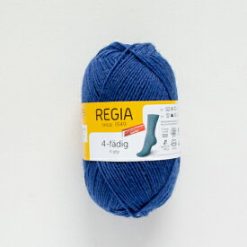 ［NEW］REGIA Uni（レギア ユニ）4ply 50g 00540 / Royal blue ☆4本撚り 靴下用毛糸 ソックヤーン 手編み 手あみ 編み物 シャッヘンマイヤー