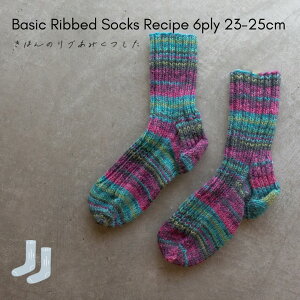y611zBasic Ribbed Socks Recipe 23-25cm@{̃u҂݌Cy6plyzyVszyCzy300~zy҂ݐ}zyOpalz
