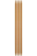 両先5本針 Seeknit（シークニット） Umber 25cm【0号、1号、2号、3号、4号】 ☆あみ針 編み針 編針 竹編…