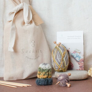 2025NV쁞Seeknit Ornament Kit _ݐjł Ȃ҂݃jbgX Lbg  I[ig ю _j ҂ݐj NX}X Mtg v[g jbgX Zbg ҂ݕ ݂ S