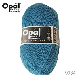 毛糸 Opal オパール Uni 9934 / ブルーグリーン てあみ かぎ針 棒針 ニット 手編み 編み物 手芸 ハンドメイド 手作り☆オパール