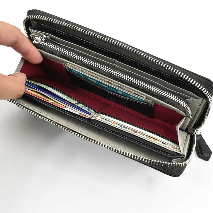 楽天市場】長財布 メンズ レディース 本革 財布 ラウンドファスナー la 