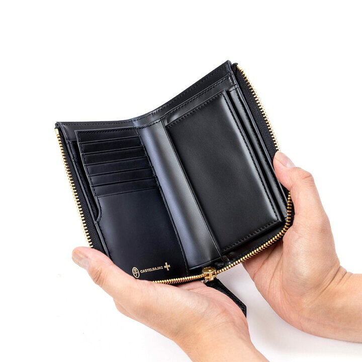 楽天市場】カステルバジャック 財布 二つ折り ミドルウォレット  