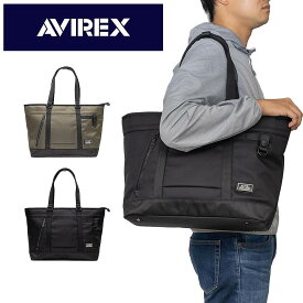 【5/5限定★全商品ポイント10倍】 AVIREX アビレックス トートバッグ メンズ レディース 肩掛けカバン トートバッグ トート ミリタリー 黒 カーキ アヴィレックス AX2054