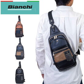 ビアンキ ボディバッグ 合皮 Bianchi メンズ レディース バッグ ワンショルダーバッグ ボディバック ボディーバッグ ショルダーバッグ ショルダー 人気 旅行 カジュアル ブランド おしゃれ コンパクト TBPI-02