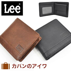 【6/1限定★エントリーで全品P12倍】 Lee リー 財布 二つ折り クリアポケット付き メンズ レディース 二つ折り財布 本革 革 レザー 2つ折り 2つ折り財布 ウォレット 彼氏 折りたたみ ギフト プレゼント 人気 ブランド 薄い 小銭入れあり 札入れ 320-1894