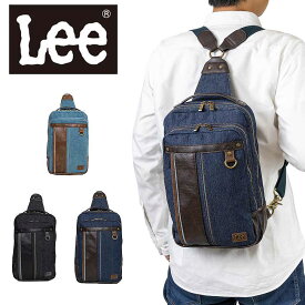 【P最大37倍 | お買い物マラソン】 Lee リー ボディバッグ リュック 2WAY デニム メンズ レディース 大容量 大きめ ブランド リュックサック バッグ 人気 かっこいい シンプル おしゃれ 2WAY 320-3262