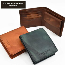 キャサリンハムネット KATHARINE HAMNETT LONDON 財布 二つ折り 本革 メンズ レディース FLUID フルイド 革 レザー 2つ折り 2つ折り財布 二つ折り財布 ギフト プレゼント 彼氏 折りたたみ 男性 人気 ブランド 490-59200