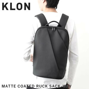 �y10/25���聚�G���g���[�ōő�P47�{�z KLON �����b�N �N���[�� �����Y ���f�B�[�X MATTE COATED RUCK SACK WAV 14L �o�b�N�p�b�N �����b�N�T�b�N �ʊw �ʋ� ���� ������� �u���b�N �� ���m�g�[��