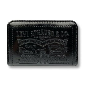 小銭入れ メンズ ブランド 22518307 Levi's リーバイス ツーホース ラウンドファスナー小銭入れ コインケース ラベルパッチ 型押し エコレザー 合成皮革 メンズ 男性 通勤 通学 旅行 修学旅行 ショッピング 高校生 大学生 誕生日 父の日 ギフト プレゼント