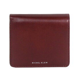 二つ折り財布 メンズ 本革 ブランド mk204 MICHEL KLEIN ミッシェルクラン エボリュエシリーズ 折り財布 飛騨牛 レザー 財布 レディース おしゃれ コンパクト 飛騨牛レザー シンプル かっこいい シック 黒 グリーン アカ ギフト プレゼント