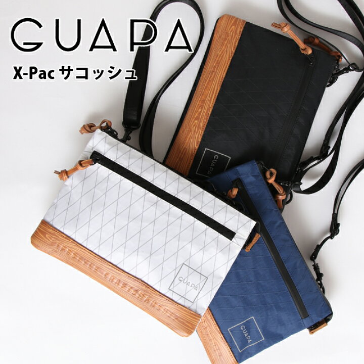 楽天市場 サコッシュ メンズ Guapa グアパ ショルダーバッグ X Pac 人気 通勤 通学 A6サイズ スポーツ サーフ ビーチ ファッション 旅行 おしゃれ 男女兼用 送料無料 誕生日 父の日 ギフト プレゼント バッグと財布の店 カバンイズム