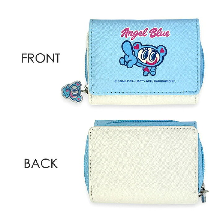 楽天市場】子供 財布 女の子 三つ折り キッズ こども 75098 Angel Blue 