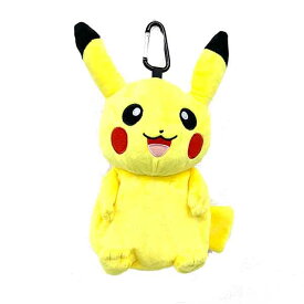 ポケモン ポーチ ポケットモンスター カラナビ付き ぬいぐるみポーチ ps-0037 グッズ ピカチュウ イーブイ カビゴン キャラクター ぬいぐるみ キーホルダー かわいい 人気 男の子 女の子 子供 キッズ ベビー 幼稚園 保育園 小学校低学年 誕生日 クリスマス プレゼント