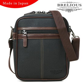 BRELIOUS ブレリアス ショルダーバッグ メンズ ブランド 斜めがけ バッグ 日本製 縦型 軽量 ショルダーバック メンズ バッグ 豊岡 海外旅行バッグ 16432