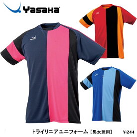 【Yasaka】Y-244 トライリニアユニフォーム［男女兼用］ヤサカ 卓球 卓球製品 スポーツ ユニフォーム メンズ レディース ユニセックス 日本卓球協会公認 ゲームシャツ シャツ 上着 通販