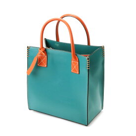 ハンドバッグ スクエア型 レディース 姫路レザー 正方型 キレイめレザー 本革 角底 innocent Sac イノセントサック 日本製 多機能 ハンドクラフト バイカラー 送料無料 あす楽