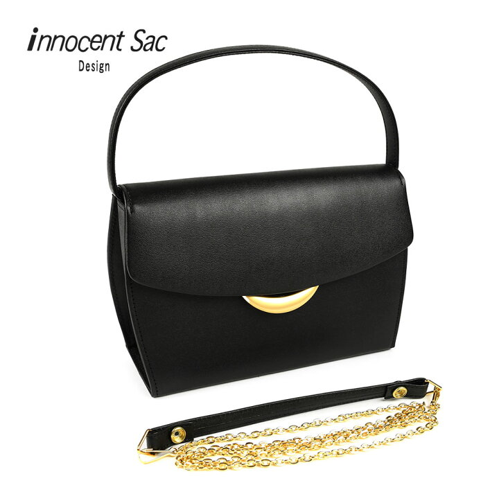 楽天市場】フォーマルバッグ 黒 レディース 本革 日本製 innocent Sac 
