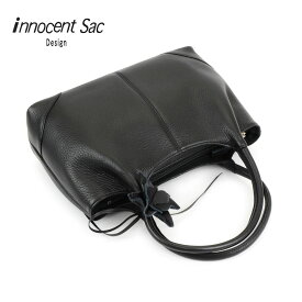 ブラックフォーマルバッグ ハンドバッグ 3層式ポケット 本革 レディース 日本製 innocent Sac イノセントサック 冠婚葬祭 慶弔 シュリンクレザー 牛革 メイドインジャパン 国産 ブラック 黒色 女性用 婦人用 送料無料 あす楽